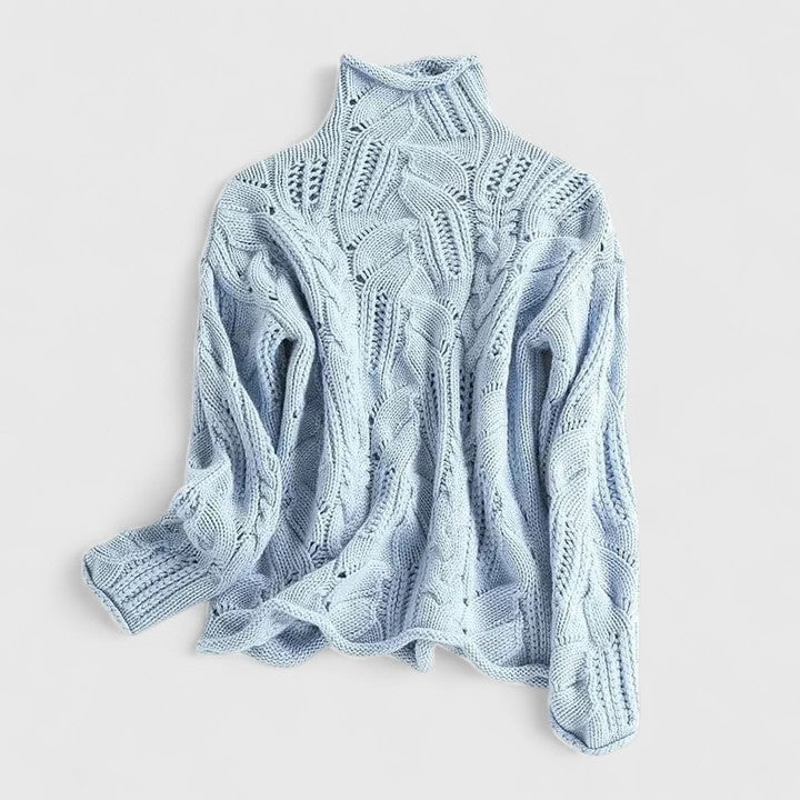 Bernadette | Women's Mock Neck Long Sleeve Sweater