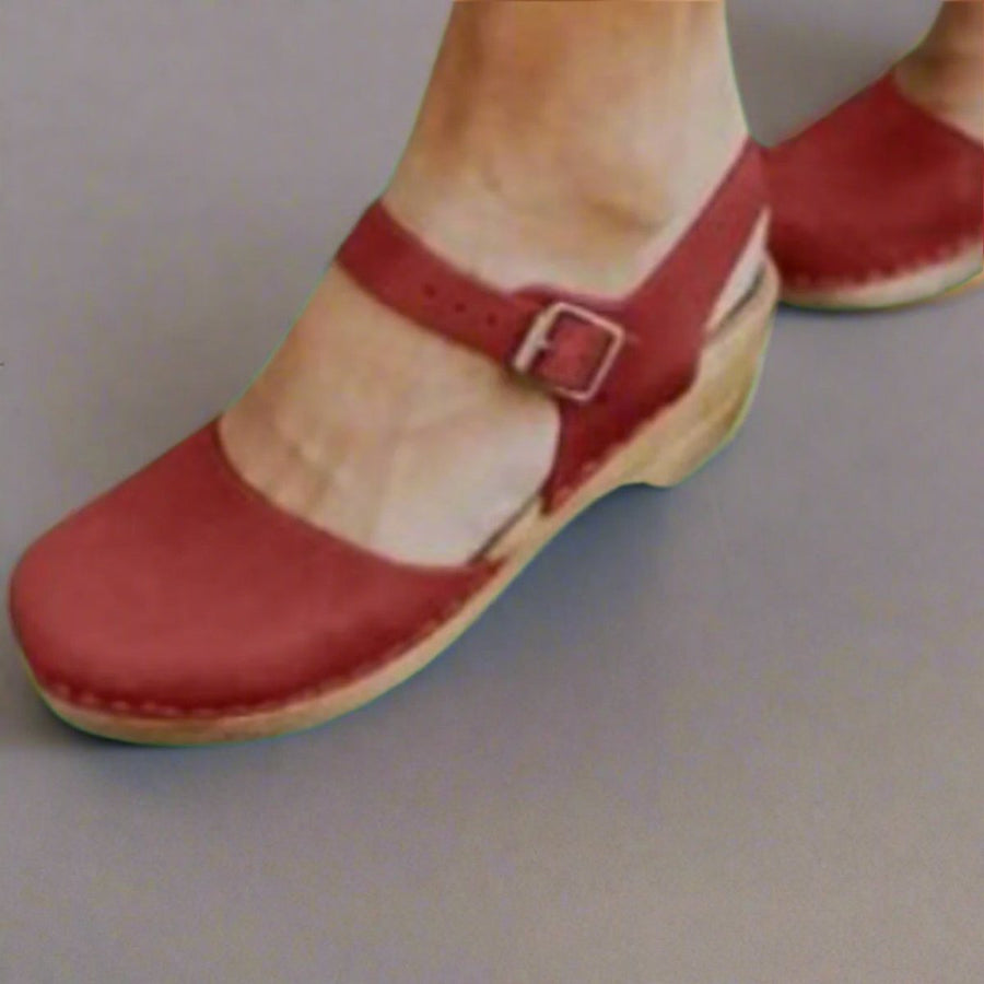 Bettany | Women's Platform Clog Ankle Strap Closed Toe Shoe
