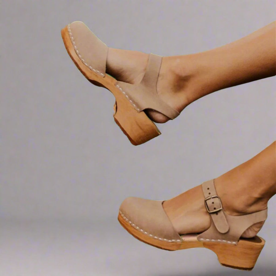 Bettany | Women's Platform Clog Ankle Strap Closed Toe Shoe