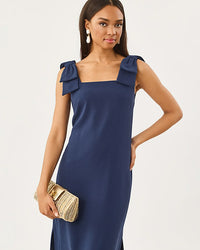 Lilly Pulitzer Bernice Maxi Dress Low Tide Navy