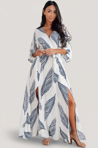 Womens Corinth Maxi Dress Navy Print Size: Xxxl