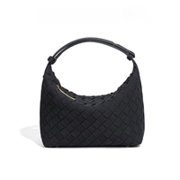 Fiorella - Matte Woven Structured Handbag