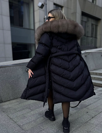 Caris – Elegant Winter Jacket with Faux Fur Collar