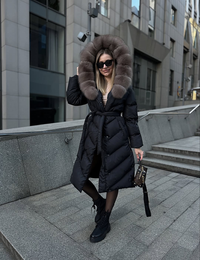Caris – Elegant Winter Jacket with Faux Fur Collar