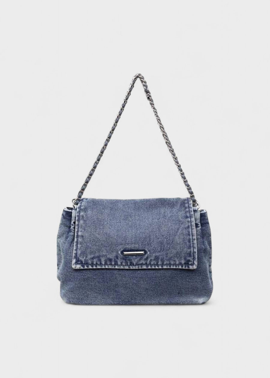 Briseida Denim Chain Bag