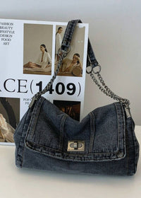 Briseida Denim Chain Bag