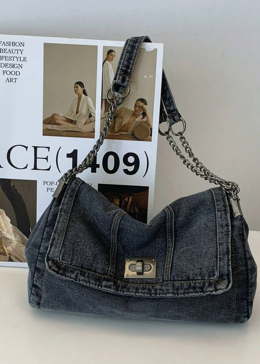 Briseida Denim Chain Bag