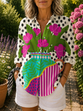 Emma - Flower Vase Blouse