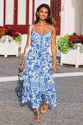 Blue Skies Only Floral Maxi Dress