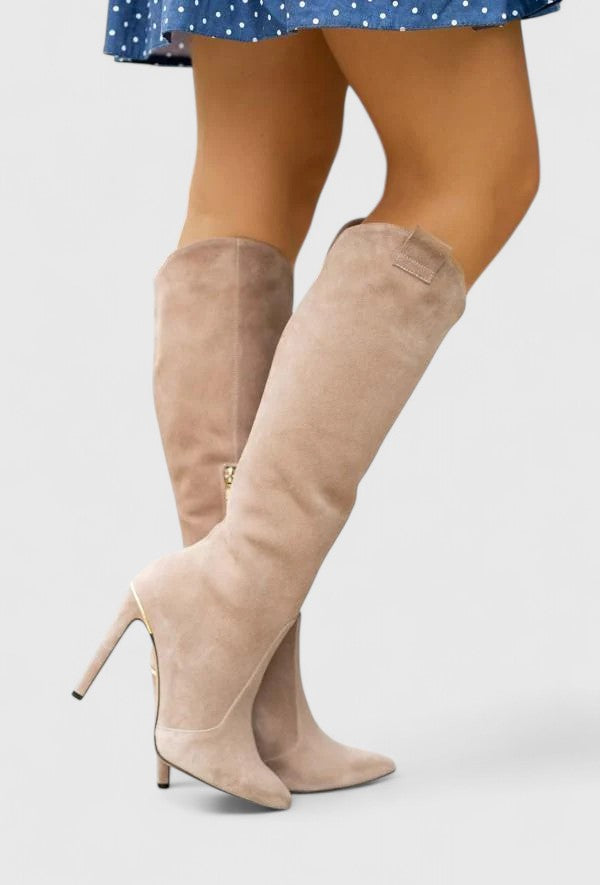 Melorynn | Orthopedic Boots Beige Suede
