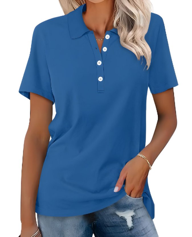 Brenna | Women's Short Sleeve Collared Polo Shirt