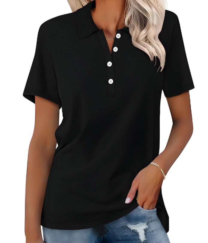 Brenna | Women's Short Sleeve Collared Polo Shirt