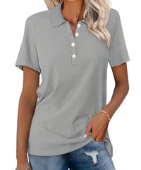 Brenna | Women's Short Sleeve Collared Polo Shirt