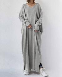 Brielle | Women's V-Neck Oversized Maxi Dress