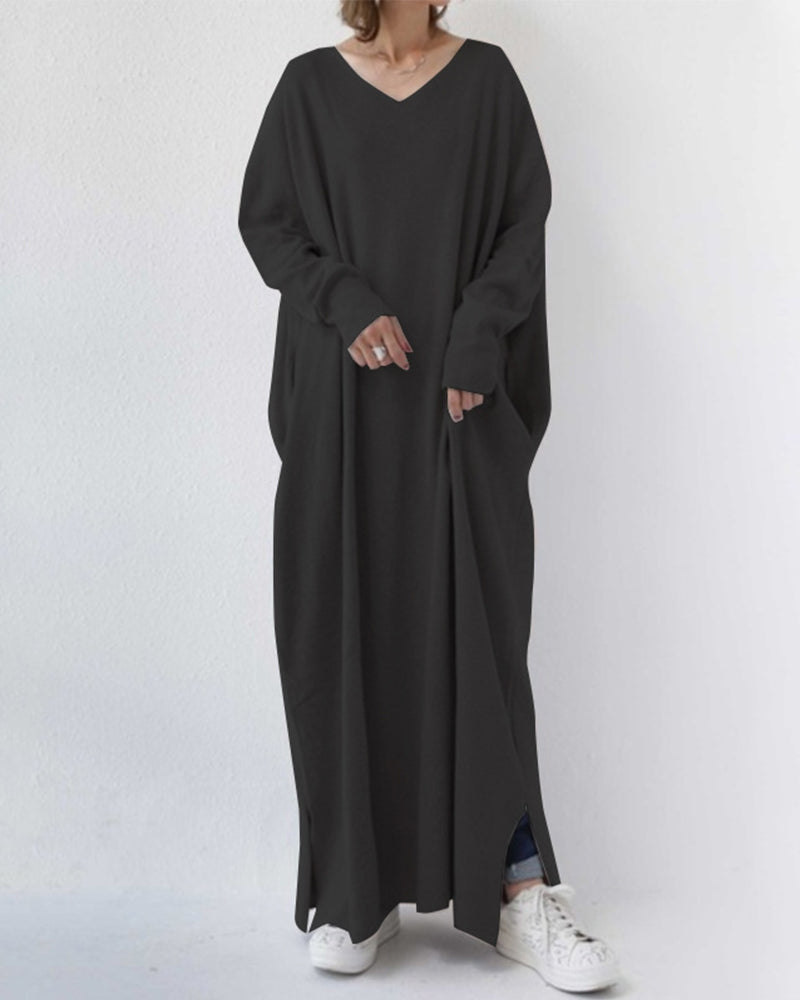 Brielle | Women's V-Neck Oversized Maxi Dress