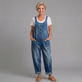Brigitte | Women's Relaxed Fit Denim Bib Overalls