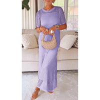 Briony | Women's Crochet Hollow Out Short Sleeve Maxi Dress
