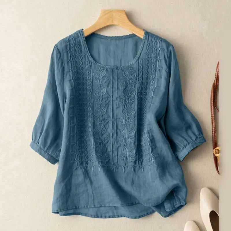 Briony | Women's Embroidered Long Sleeve Blouse
