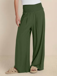 Briony | Women's Smocked Waist Wide Leg Pants