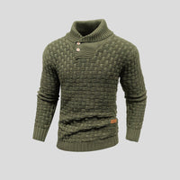 Brogan | Men's Shawl Collar Long Sleeve Knit Sweater