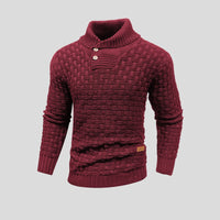 Brogan | Men's Shawl Collar Long Sleeve Knit Sweater