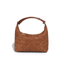 Fiorella - Matte Woven Structured Handbag