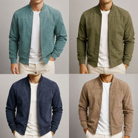 Fergus - Suede Bomber Jacket