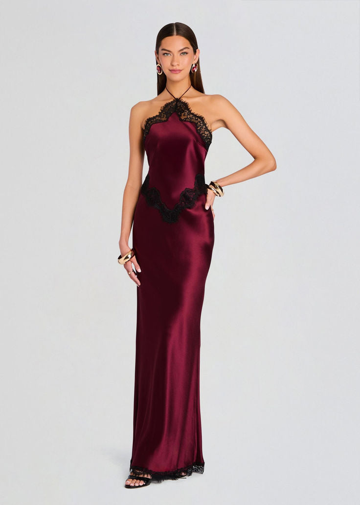 Burgundy Everly Dress