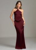 Burgundy Francesca Bridesmaid Dress