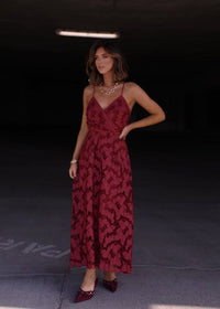 Burgundy Last Forever Maxi Dress