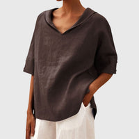 Joanna | Casual Loose-Fit Blouse Brown