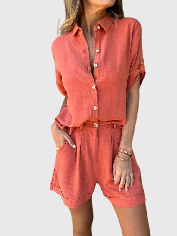 Cataleya | Summer Set For Women Red Orange