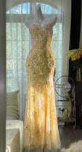 Niulatu Mermaid Coral Formal Dress Tulle Sequin Sweetheart Neck Long