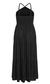Tahitian Maxi Dress Black