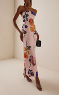 Exclusive Rayna Floral Crepe Maxi Dress By Leo Lin