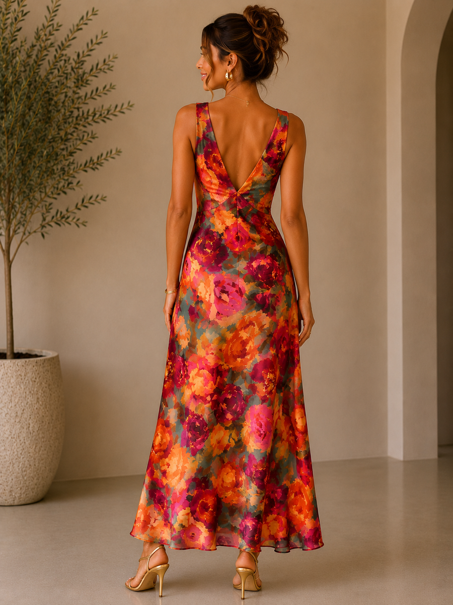 Parisian Floral Alicia Midi Dress