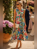 Calvin Klein Dress Nwt Calvin Klein Floral V Neck Sleeveless Midi