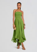 Louisa Chiffon Dress Kiwi