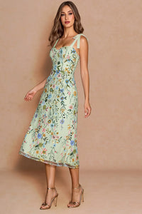 Azazie Amarie Light Green Midi Dress