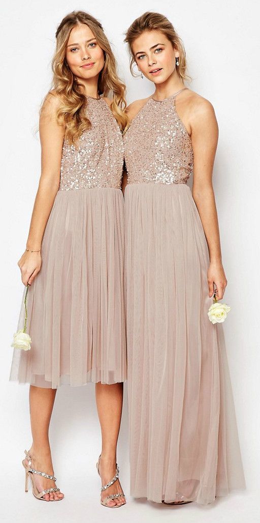 Sequin Bridesmaid Dress, Halter Bridesmaid dress,Custom Bridesmaid