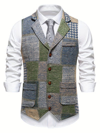 Zachariah - Classic Patchwork Gilet for Men
