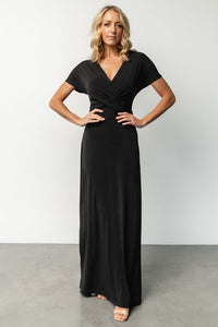 Annaeli Cross Front Maxi Dress V Neck Maxi