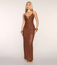 Effortless Confidence Sheer Lace Maxi Dress