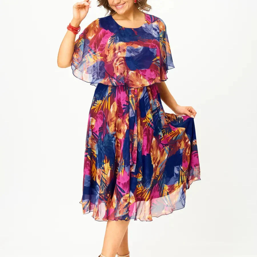 Riva - Breezy Plus-Size Chiffon Dress