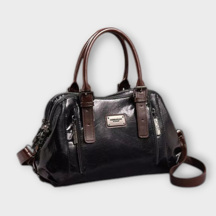 Olivia - Elegant Vintage Shoulder Bag Black