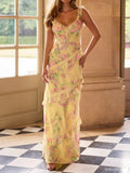 Dress Gown Style 57782 In Light Yellow Size 14 Color: Pink Yellow