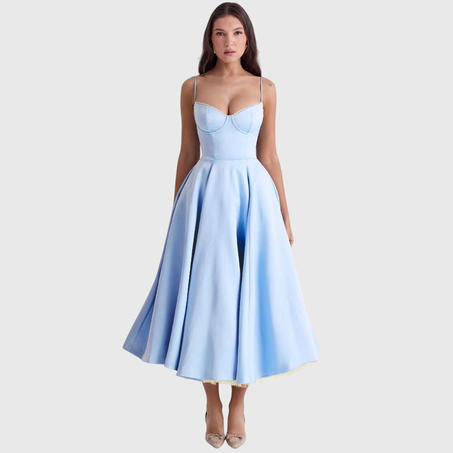 Jane | Elegant Maxi Dress Blue