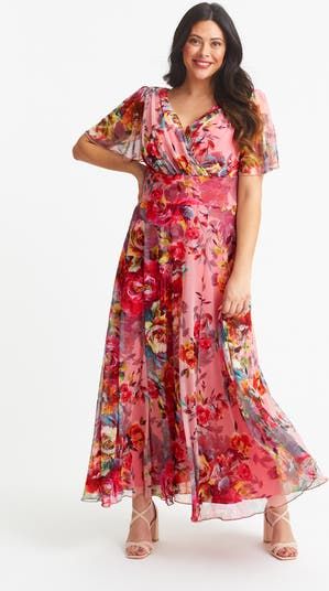Scarlett & Jo Isabelle Short Sleeve Maxi Dress