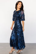 Lucy Sequin Dress Navy 3Xl