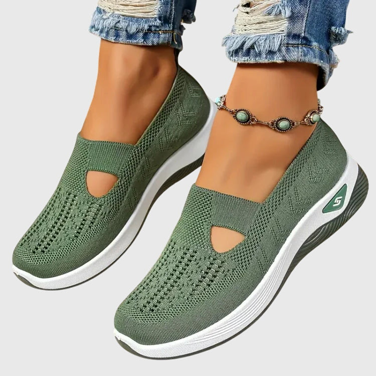 Lora Orthopedic Walking Shoes Green